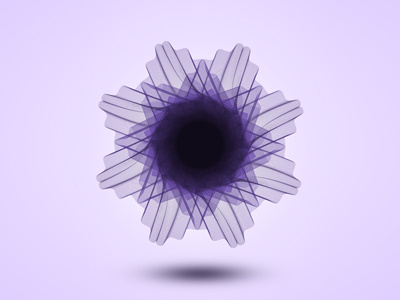 Snowflake Flower flower illustrator learning purple snowflake vector