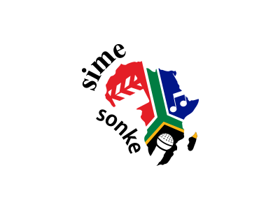 Sime Sonke Logo colorful film hand crafted illustration illustrator logo music performance arts south africa unity we are one