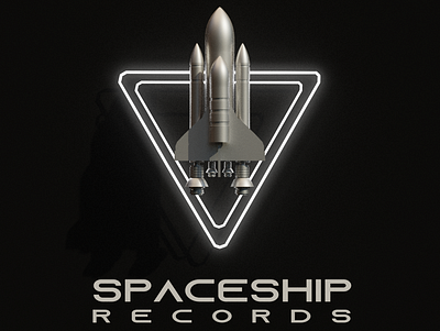 space-ship branding design icon illustration logo