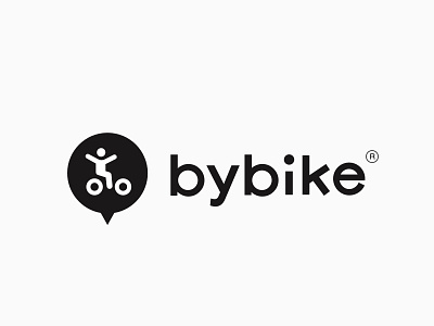 bybike logo type bicycle bike logotype typography