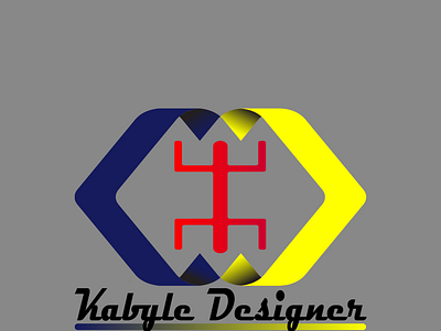 my 1st logo 'Kabyle Designer' design icon illustration logo typography