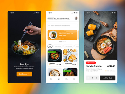 Food Delivery App | A Design Exploration design food food app food delivery app graphic design mobile mobile design typography ui user experience user interface ux visual design