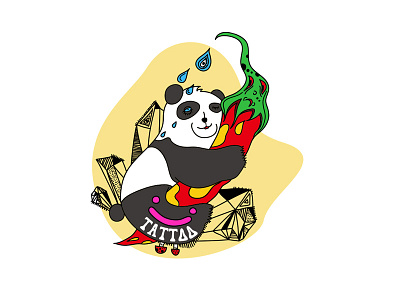 Illustration III china draw drawing humor illustration panda pepper tattoo