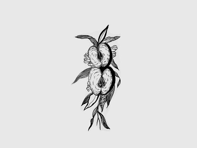 Strange Fruits artwork design illustration illustration art ink inktober tattoo tattoo art