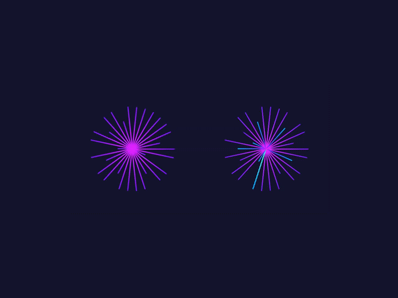 Ultraviolet branding burst figma linear logo motion graphics radial ultraviolet