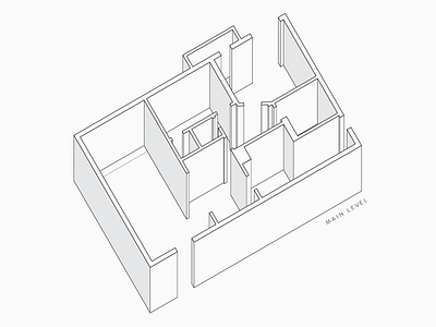 Axonometric 001 architectural axonometric diagram drawing