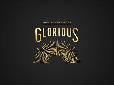 Glorious /// Logo Concept food gold logo