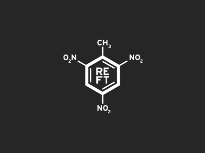 Dynamite Logo chemical element hexagon logo military