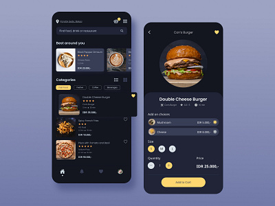 Foodies App food app mobile app restaurant ui uidesign