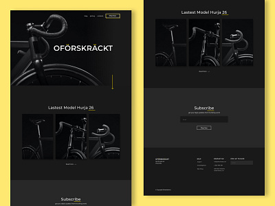 Bike Shop Web black dailyui dark design modern ui web webdesign website yellow