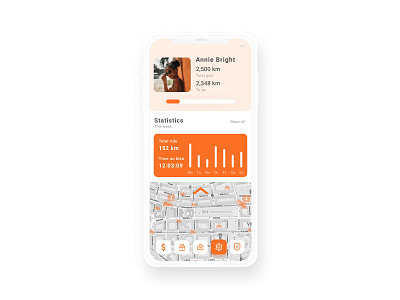 Concept Bike App User Profile app dailyui design mobile modern ui user profile