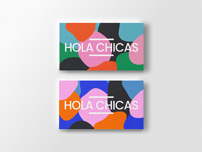 Business Cards Hola Chicas branding branding design dailyui logo modern ui vector