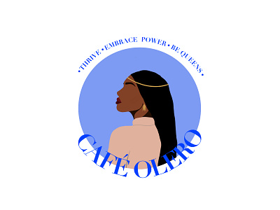 Cafe Olero branding design illustration logo modern