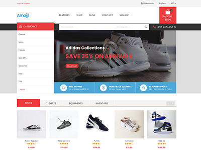 Sporting ecommerce branding debut design ecommerce figma listing shopping ui ux web website