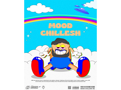 Mood Chillesh Flashback Tee Design abstract apparel branding clothing design fashion graphic design hippie illustration logo merchandise poster poster design retro streetwear tatto tee tshirt tshirt design vector