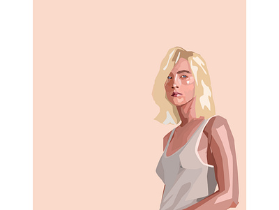 Saoirse Ronan affinity designer affinitydesigner blonde design digital art digital illustration digitalart graphic design illustration illustration art pastel vector illustration