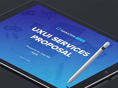 Designing a new design services template design offer presentation ui ux