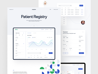 Patient Registry – Case Study dashboard dashboard ui graph medical data ui ux