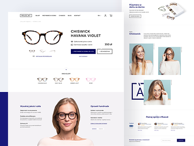 Muscat - The Art of Handcrafted Eyewear behance design e commerce e commerce shop eyewear typography ui