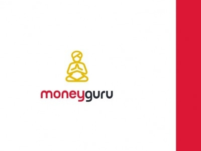 Moneyguru Logo black design gold graphic design graphic designer graphics guru money moneyguru red
