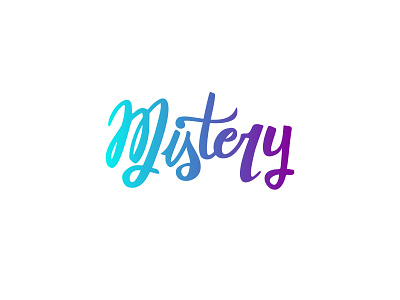 Mistery logo lettering logo typography
