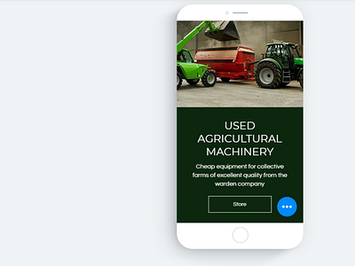 Website for the sale of used agricultural machinery