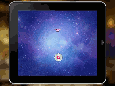 Planetpop blue buttons game pink planet ui