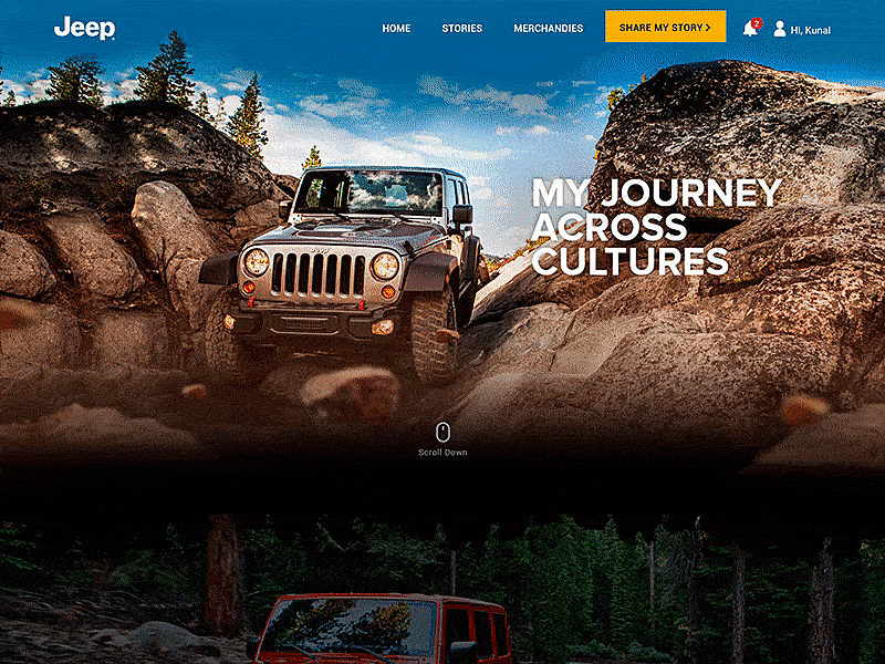 Jeep landingpage design design ui uidesign web webdesign website