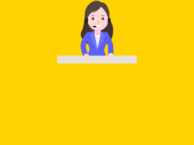 Customer service assistant MG design animation assistant customer gif girl mg motion service sunny