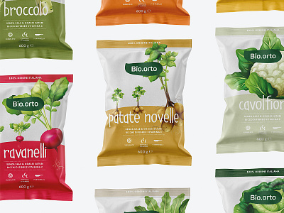 Bio.orto | Packaging Design branding farm made in italy organic packaging packaging frozen packaging vegetables