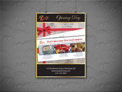 Restaurant flyer app art design logo minimal ui ux web website