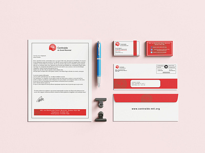 Stationery set for charitable organization