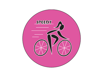 Colored bike logo