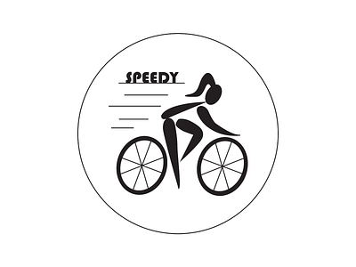 Black & white bike logo art branding design illustration illustrator logo minimal vector