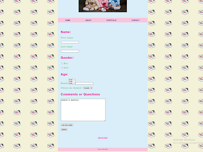 Contact page/Form art design logo minimal ui ux web website