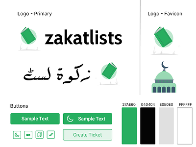 ZakatList White Mode - Mockup Showcase art branding design logo minimal type typography ui website white