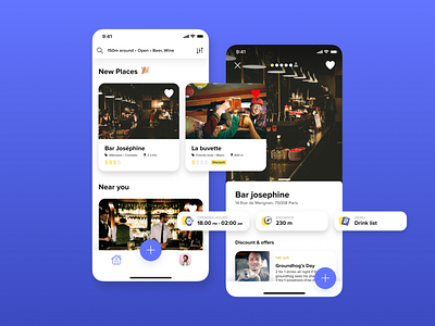 Barnaby App bar card news feed newsfeed product page productpage shot ui ui ux uiux ux