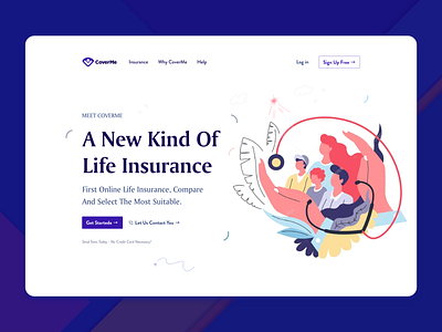 Life Insurance || Website by Anwar Hossain on Dribbble