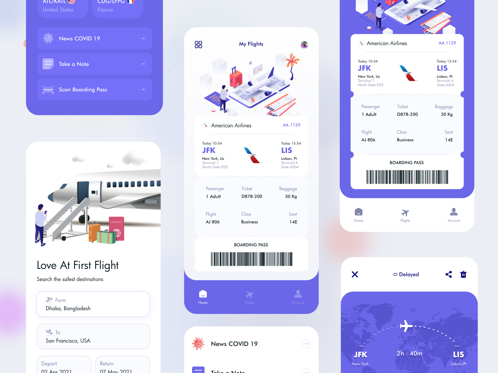 Flight Ticket Booking App by Anwar Hossain on Dribbble