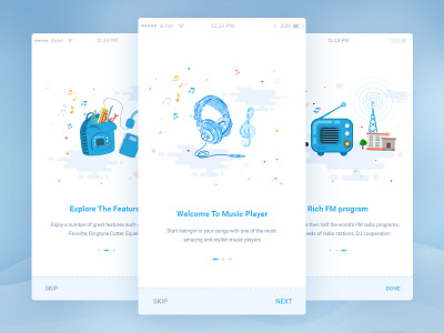 Music app || Onboarding Screen