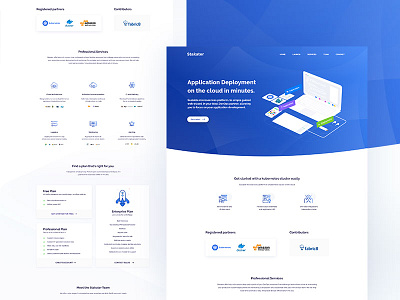 Startup || Landing Page agency business clean colour corporate flat homepage landing page minimal software house startup trend