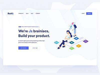 redQ  ||  Agency Landing Page