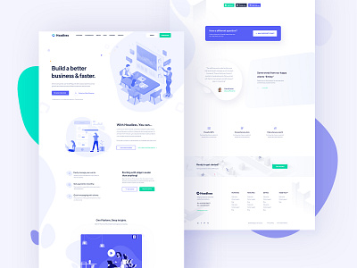 Headless || Landing Page by Anwar Hossain for RedQ Inc on Dribbble