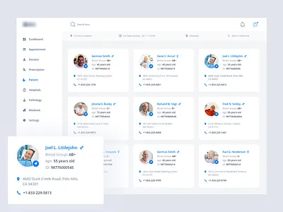 Healthcare - Dashboard application doctor healthcare helth hospitals madical medican medicine minimal pathology patient prescription