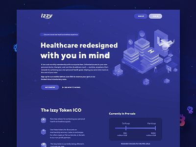 izzycare || Landing Page agency business cash coln color crypto crypto converter crypto wallet cryptocurrency design illustration landing landing page software house startup uiux ux web website