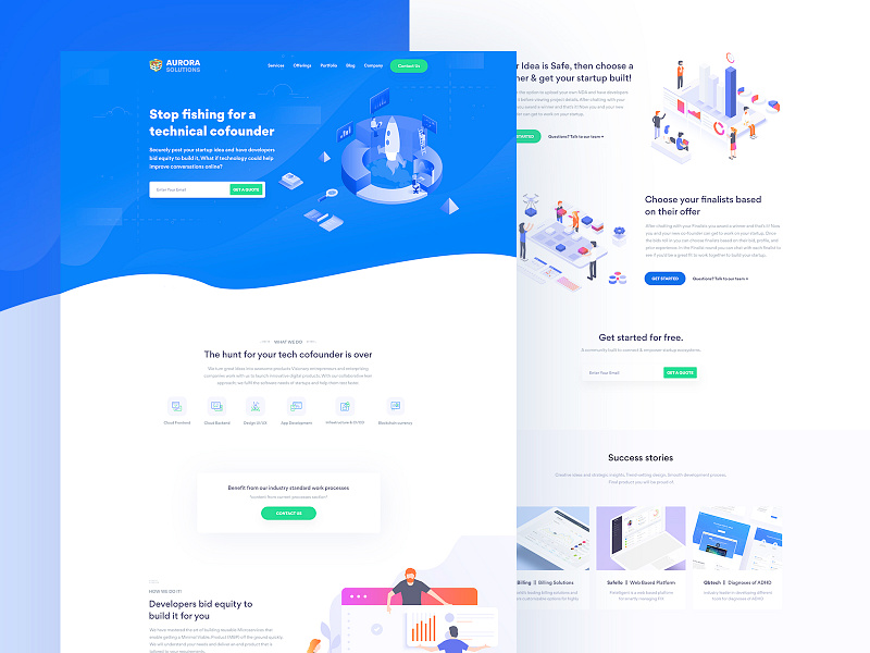 Landing Page by Anwar Hossain on Dribbble