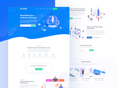 Landing Page 2018 2019 2019 trends agency business clean flat illustration landing page landing page concept landing page design landing page illustration logo minimal software house startup trends ui web webdeisgn