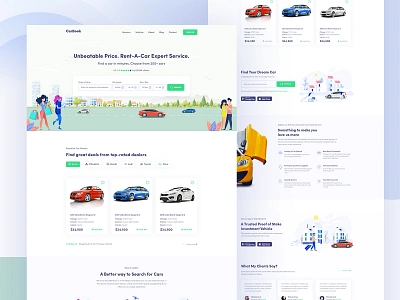 Car Rent || Landing Page automotive automotive design car car app car booking car club car dashboard car landing page car search carbook hire rent rent a car rent car rental rental app ride ride share rider search