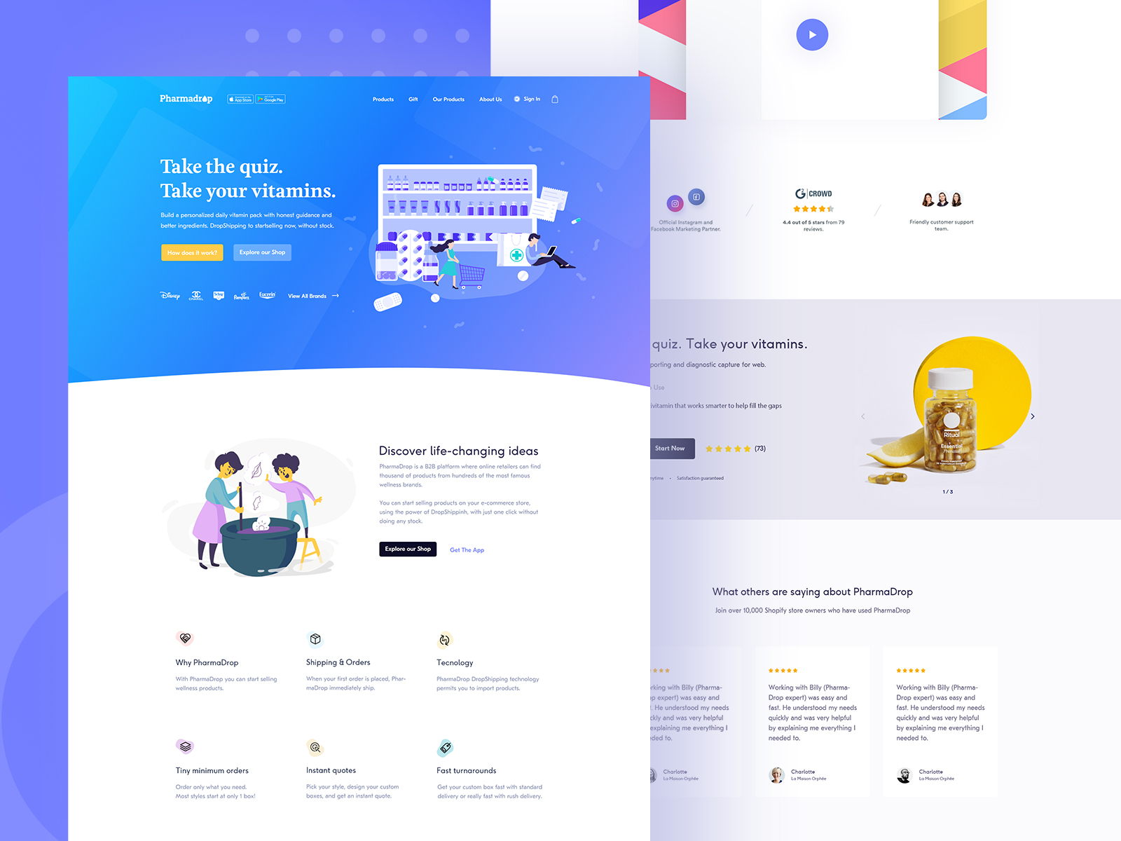 E-commerce | Landing page by Anwar Hossain on Dribbble