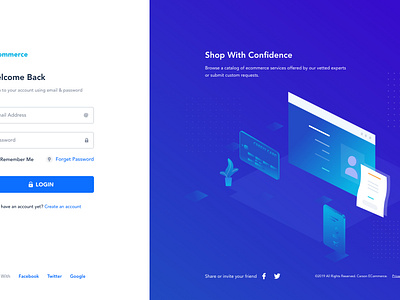Login Page by Anwar Hossain on Dribbble